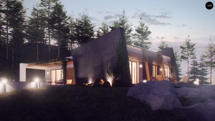 Проєкт будинку Ux106 - Одноповерхові дома в Україні