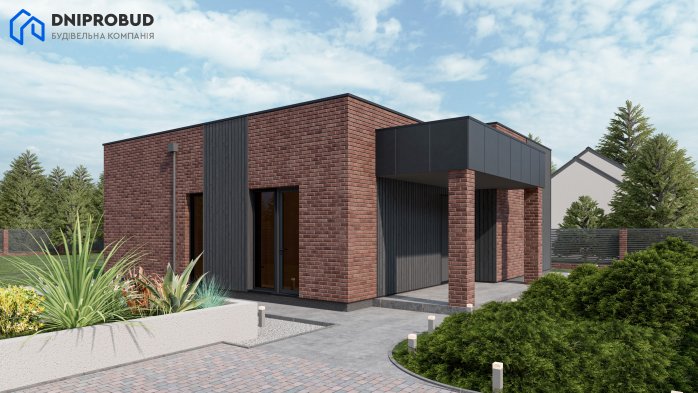 Проект дома DB 28 - 6 Одноэтажные дома в Украине