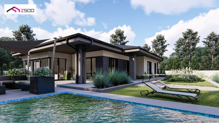 Проєкт будинку U425 - Одноповерхові дома в Україні