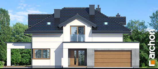 Проєкт будинку Вілла Міранда 9 (Г2) - З мансардним поверхом дома в Україні