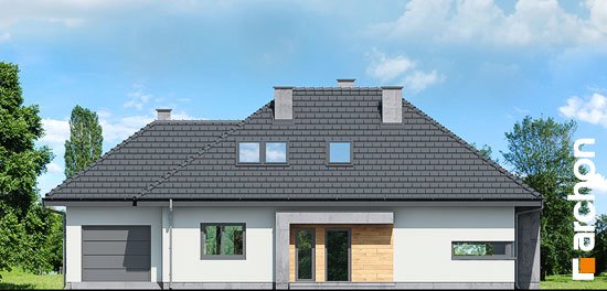 Проєкт будинку Будинок під червоною горобиною (ДМН) вер.2 - З мансардним поверхом дома в Україні