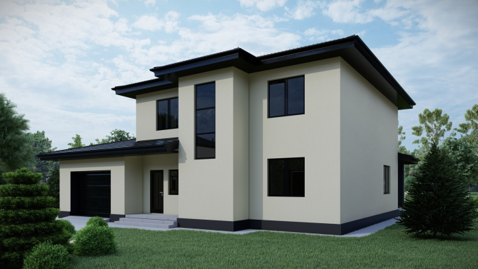 Проєкт будинку DBT 476 - Двоповерхові дома в Україні