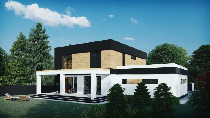 Проєкт будинку DBT 330 - Двоповерхові дома в Україні