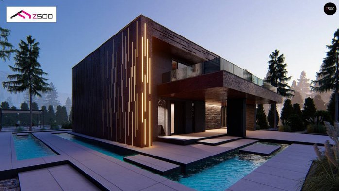 Проєкт будинку Ux167 - Двоповерхові дома в Україні