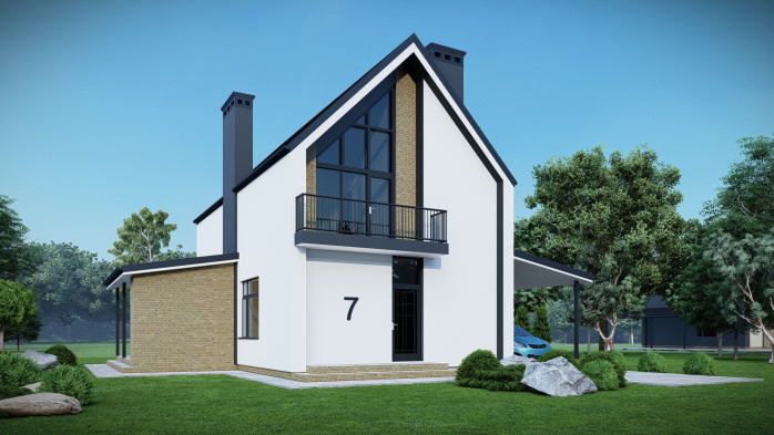 Проєкт будинку DBT 633-2 - Двоповерхові дома в Україні