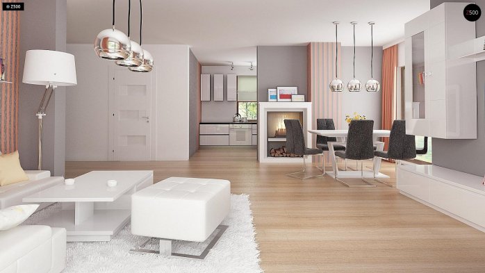 Проєкт будинку U263 - З мансардним поверхом дома в Україні