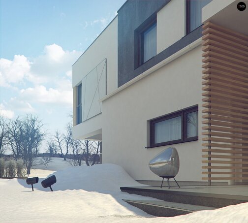 Проект дома Ux45 - 12 Двухэтажные дома в Украине