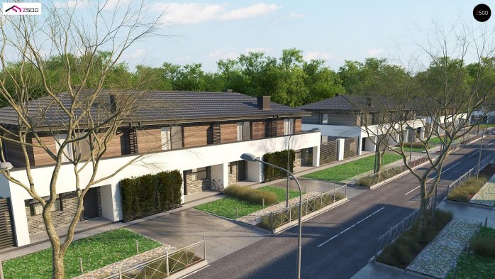 Проект дома Ub23 - 1 Двухэтажные дома в Украине