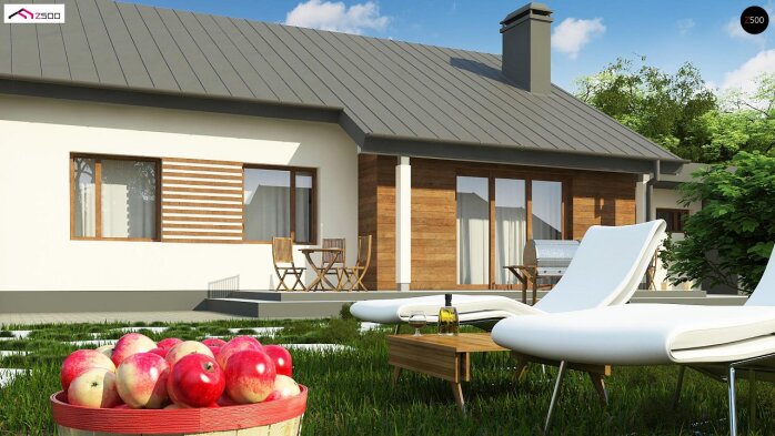 Проект дома U182 GL P HB - 3 Одноэтажные дома в Украине