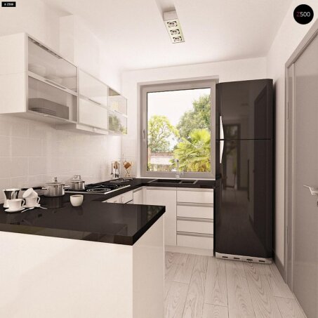 Проєкт будинку U216 GL - З мансардним поверхом дома в Україні