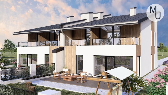 Проект дома DBMU Веспрем - 1 Двухэтажные дома в Украине