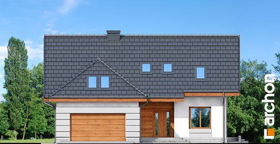 Проєкт будинку Будинок в хмелю вер.2 - З мансардним поверхом дома в Україні