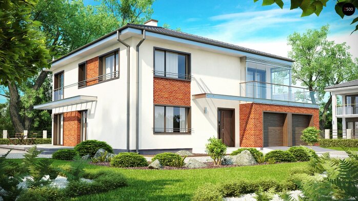 Проект дома Ux30 - 1 Двухэтажные дома в Украине