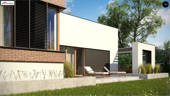 Проєкт будинку Ux132 - Одноповерхові дома в Україні