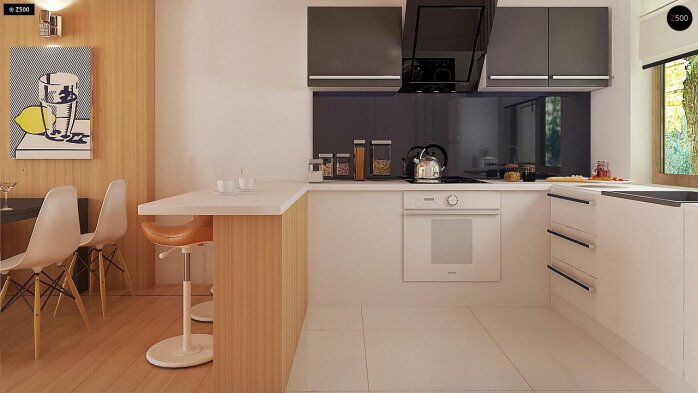 Проект дома U69 - 8 Одноэтажные дома в Украине