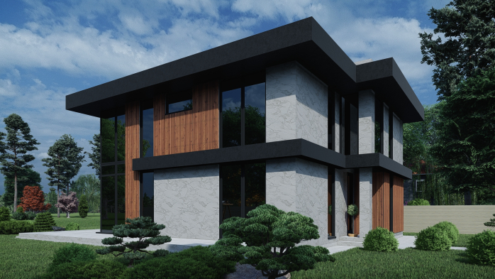 Проєкт будинку DBT 430 - Двоповерхові дома в Україні