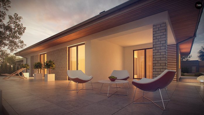 Проєкт будинку U301 - Одноповерхові дома в Україні