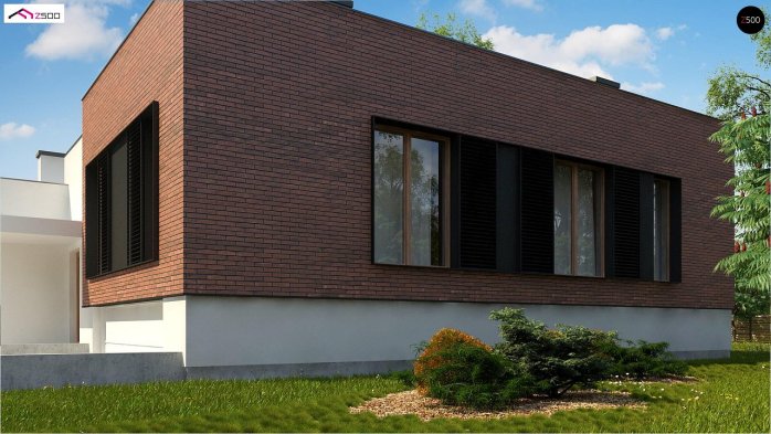 Проєкт будинку Ux132 - Одноповерхові дома в Україні