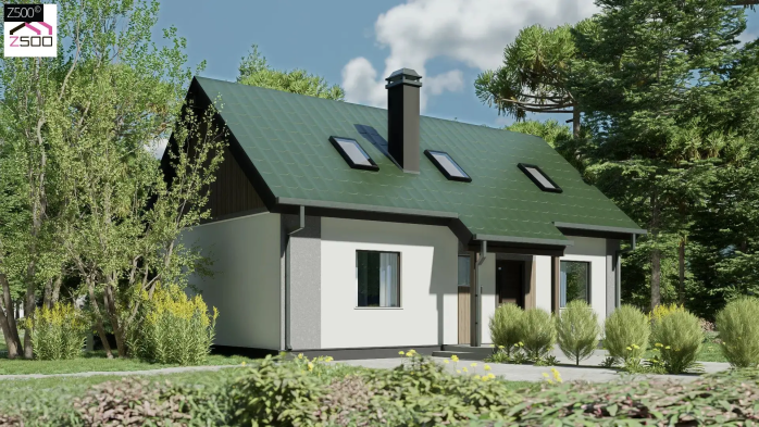 Проєкт будинку U12 D A - З мансардним поверхом дома в Україні