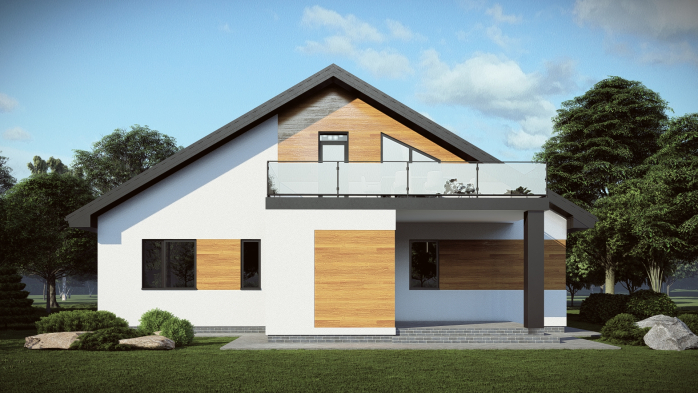 Проект дома DBT 684 - 5 Двухэтажные дома в Украине