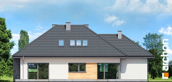 Проєкт будинку Будинок під червоною горобиною (ДМН) вер.2 - З мансардним поверхом дома в Україні