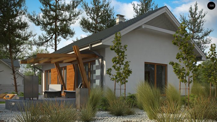 Проект дома U308 - 5 Одноэтажные дома в Украине