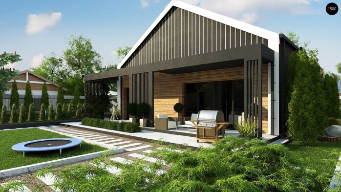 Проект дома U463 - 3 С мансардным этажом дома в Украине