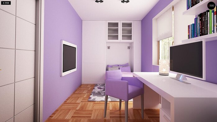 Проект дома U255 B pc - 10 С мансардным этажом дома в Украине