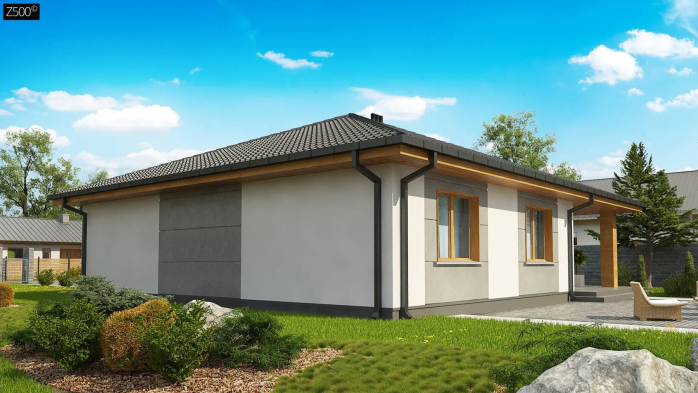Проєкт будинку U67 A v1 - Одноповерхові дома в Україні