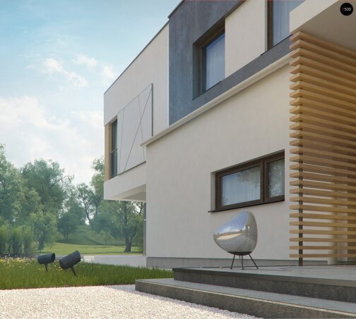 Проект дома Ux45 - 16 Двухэтажные дома в Украине