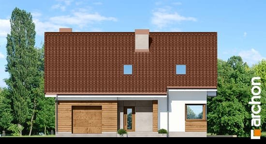 Проект дома Дом в яблонках 6 - 3 С мансардным этажом дома в Украине