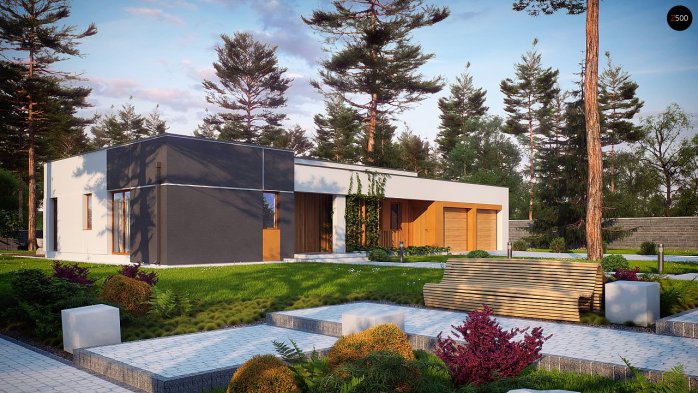 Проект дома Ux102 - 7 Одноэтажные дома в Украине