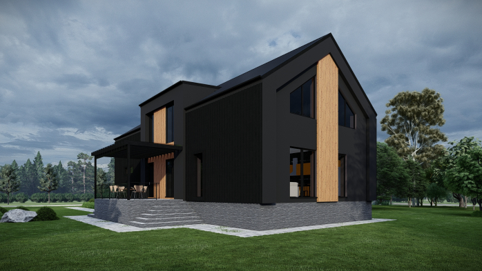 Проект дома DBT 617 - 3 Двухэтажные дома в Украине