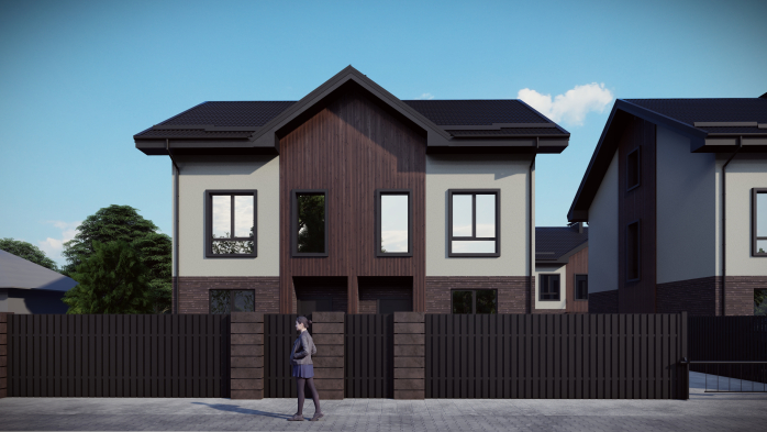 Проект дома DBT 650 - 4 Двухэтажные дома в Украине