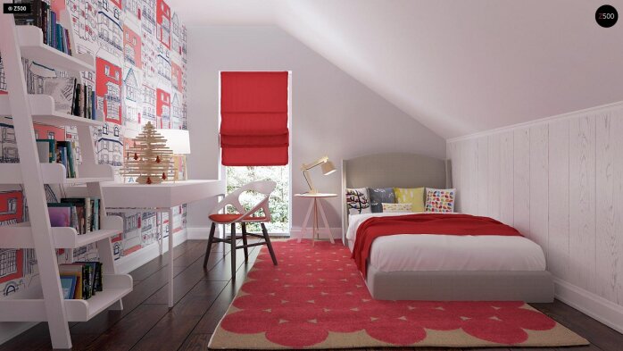 Проект дома U177 plus - 14 С мансардным этажом дома в Украине