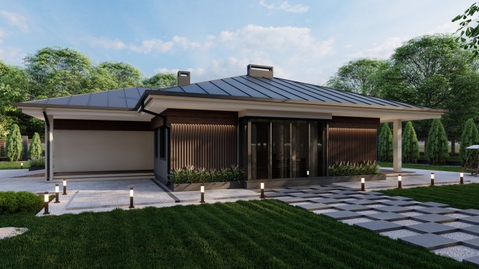 Проект дома DB 39 - 2 Одноэтажные дома в Украине