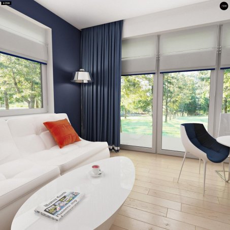 Проєкт будинку U211 GL - З мансардним поверхом дома в Україні