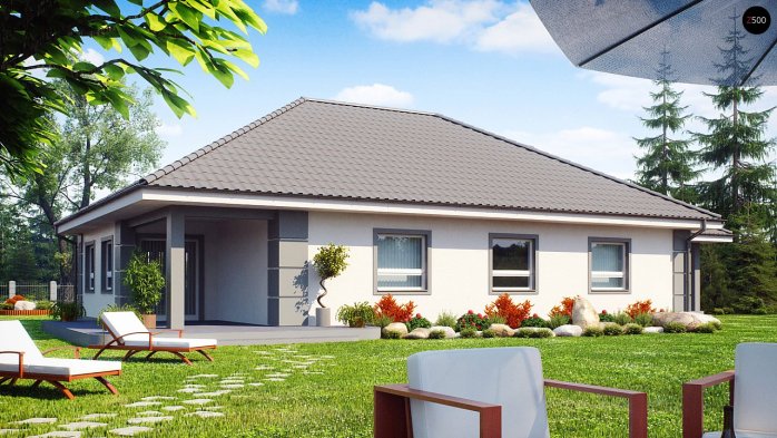 Проект дома U21 - 2 Одноэтажные дома в Украине