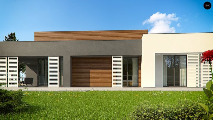 Проєкт будинку Ux65 + - Одноповерхові дома в Україні