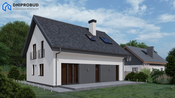 Проект дома Db 27 - 2 С мансардным этажом дома в Украине