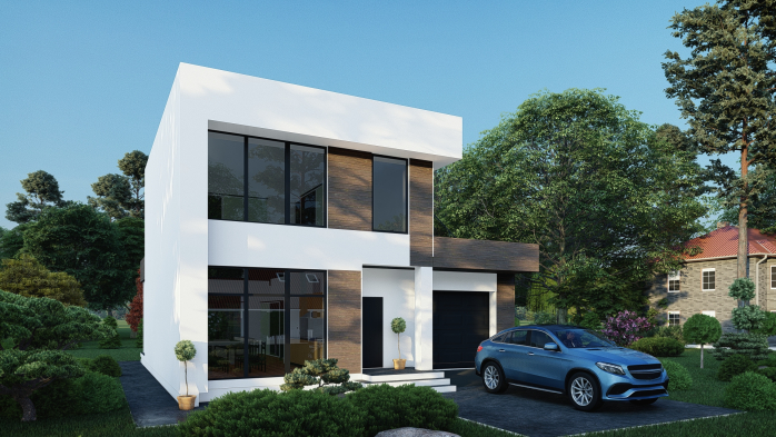 Проект дома DBT 393 - 1 Двухэтажные дома в Украине