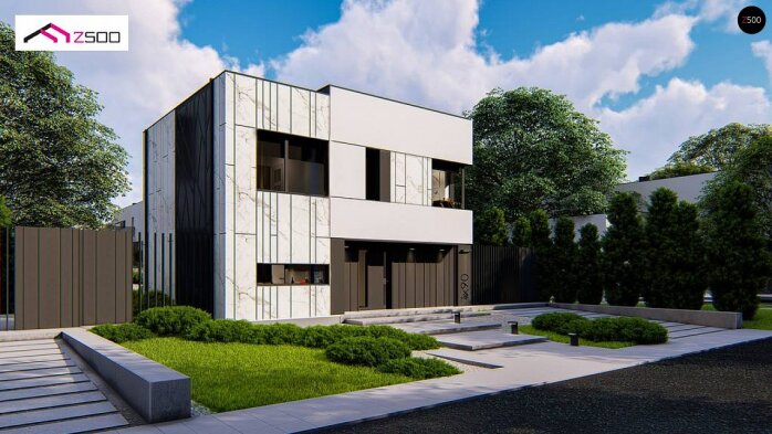 Проект дома Ux90 - 1 Двухэтажные дома в Украине