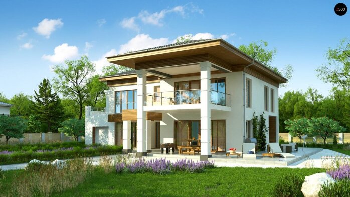 Проєкт будинку Uu201 - Двоповерхові дома в Україні