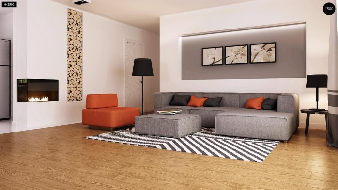 Проект дома U93 GL - 5 Одноэтажные дома в Украине