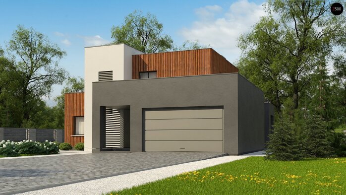 Проєкт будинку Ux74 - Двоповерхові дома в Україні