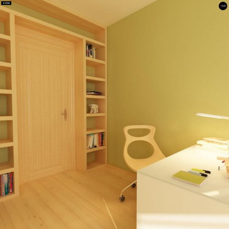 Проект дома U18 k - 16 С мансардным этажом дома в Украине