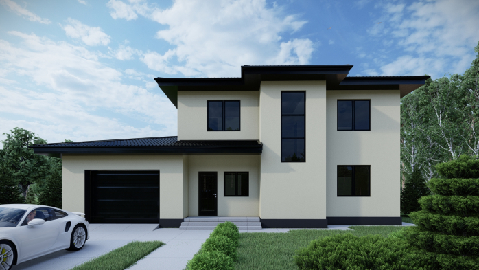 Проєкт будинку DBT 476 - Двоповерхові дома в Україні