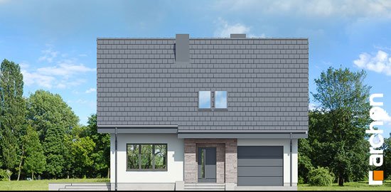 Проєкт будинку Будинок в люцерні 4 вер.2 - З мансардним поверхом дома в Україні