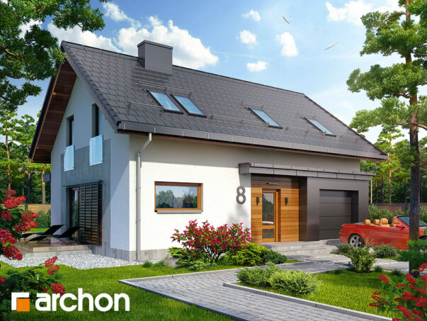 Проект дома Дом в годециях - 2 С мансардным этажом дома в Украине