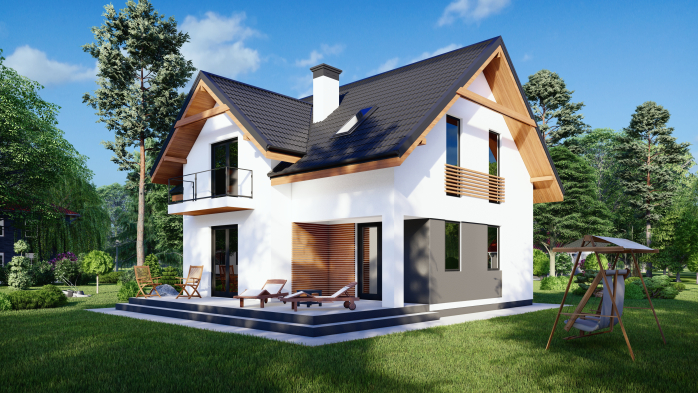 Проект дома DBT 417 - 4 Двухэтажные дома в Украине